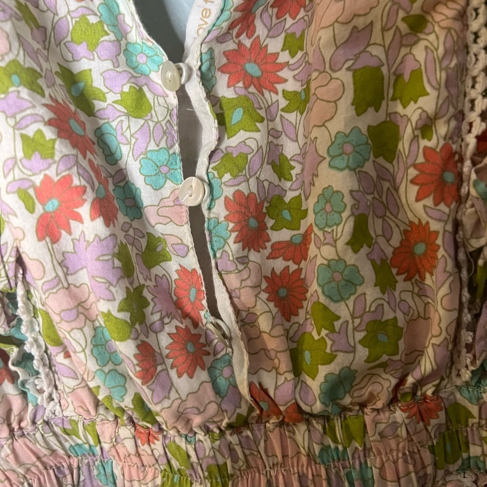 Floral Ruffle Mini Dress - Picture 5 of 6